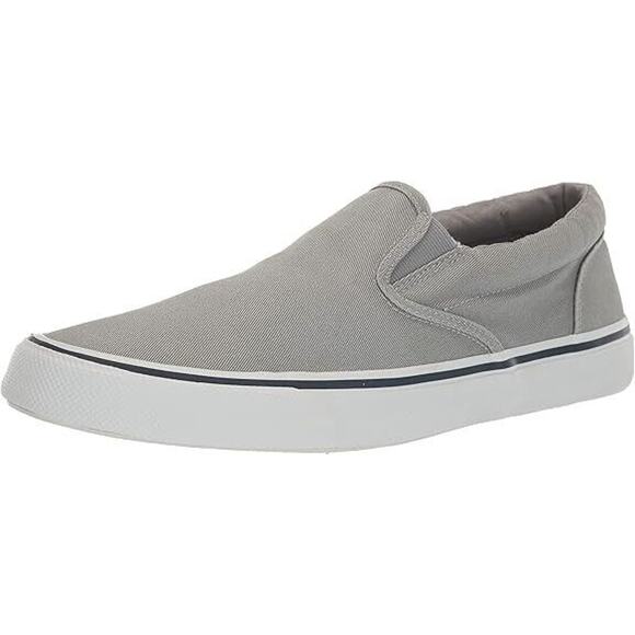 Sperry Men's Striper II Slip-On Sneaker Grey Size 15 - Picture 1 of 5